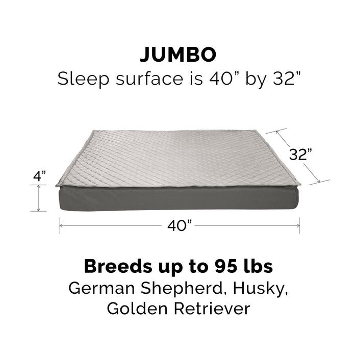 Deluxe Mattress Dog Bed - Indoor/Outdoor Quilt Top Convertible